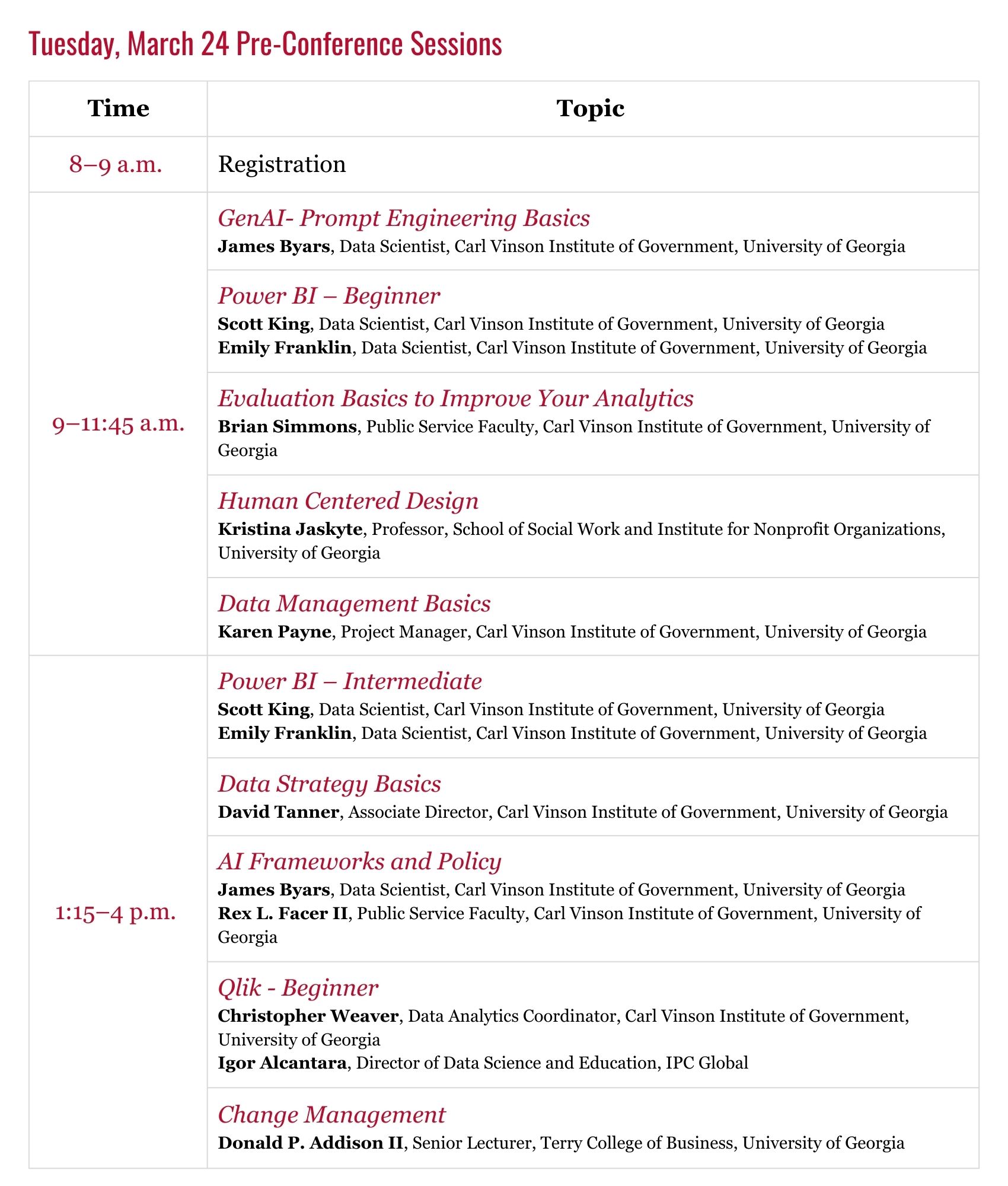 Tuesday's Schedule for the 2026 Data Conference