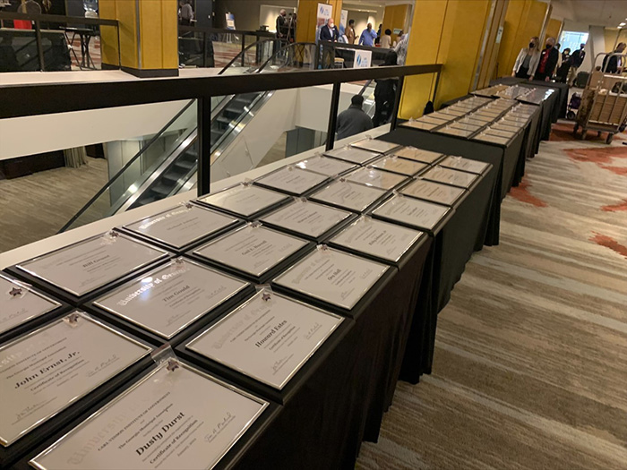 The Municipal Training Institute offered classes during the recent Cities United Summit. At an awards luncheon, 125 municipal officials were recognized with certificates honoring their commitment to continuing education.