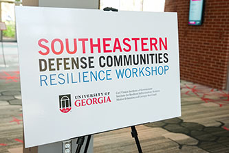 UGA resilience workshop highlights relationship with defense communities 