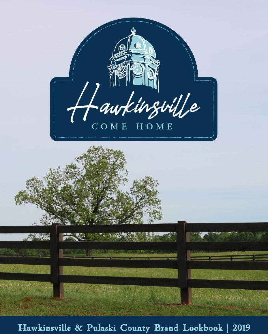 Hawkinsville-Pulaski County brand lookbook cover