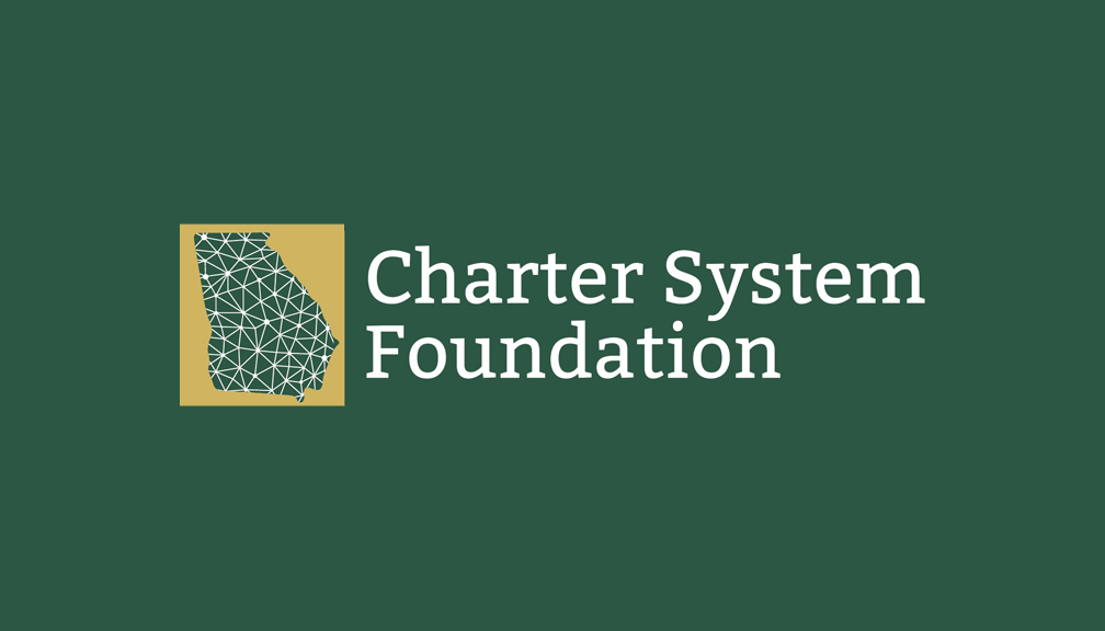 Charter System Foundation logo on greeen background